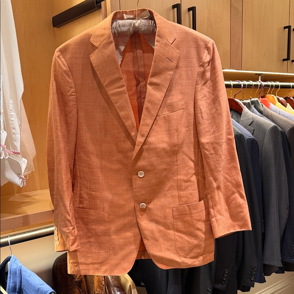 Elegant Men's Orange Blazer